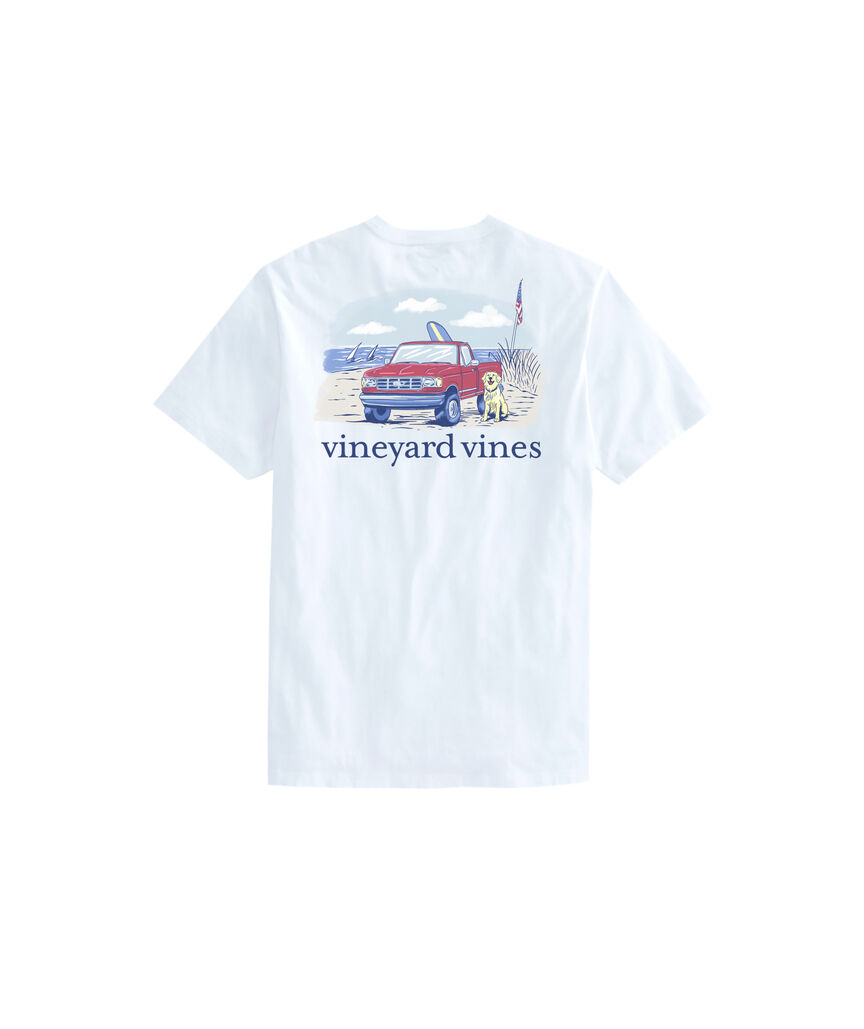 OUTLET Truck On The Beach Short-Sleeve Pocket Tee