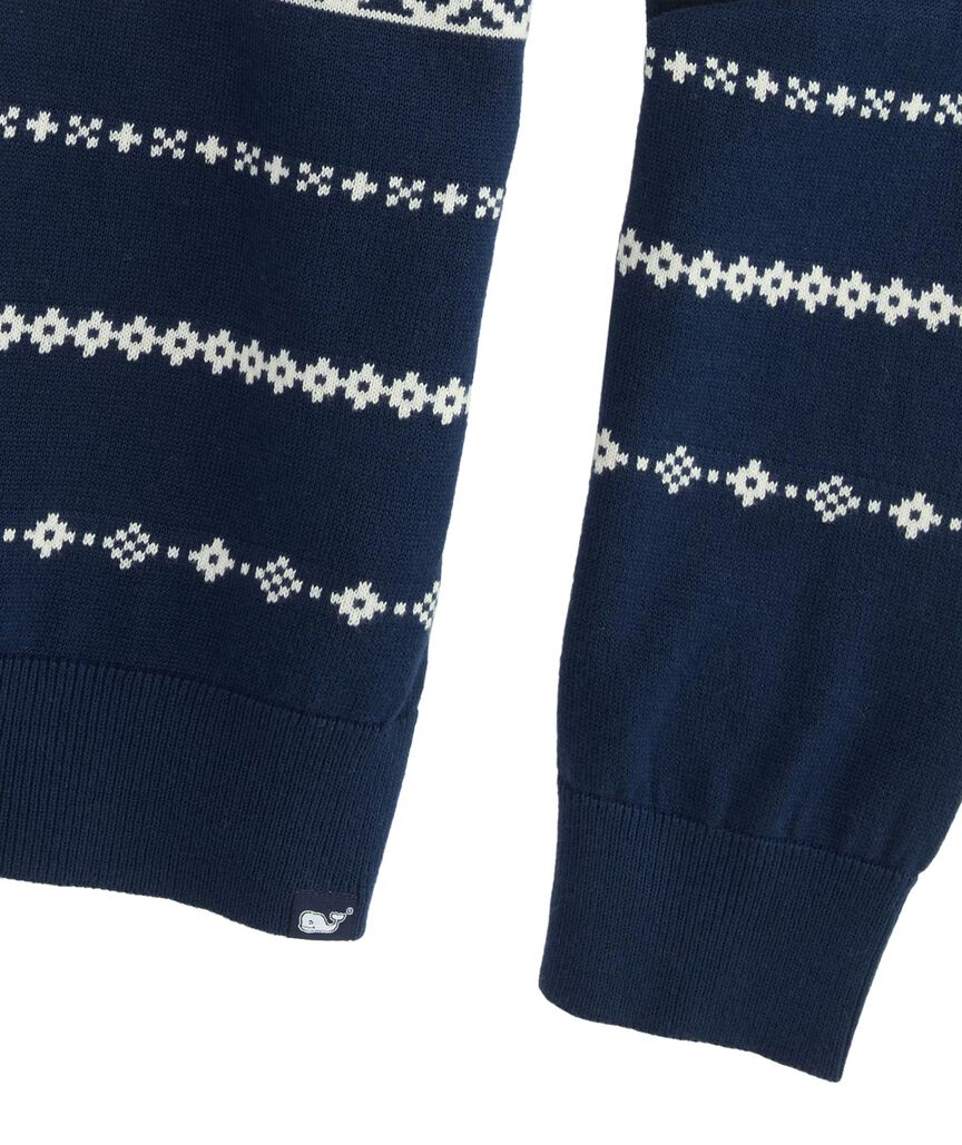 OUTLET Après Fairisle Quarter Zip Sweater