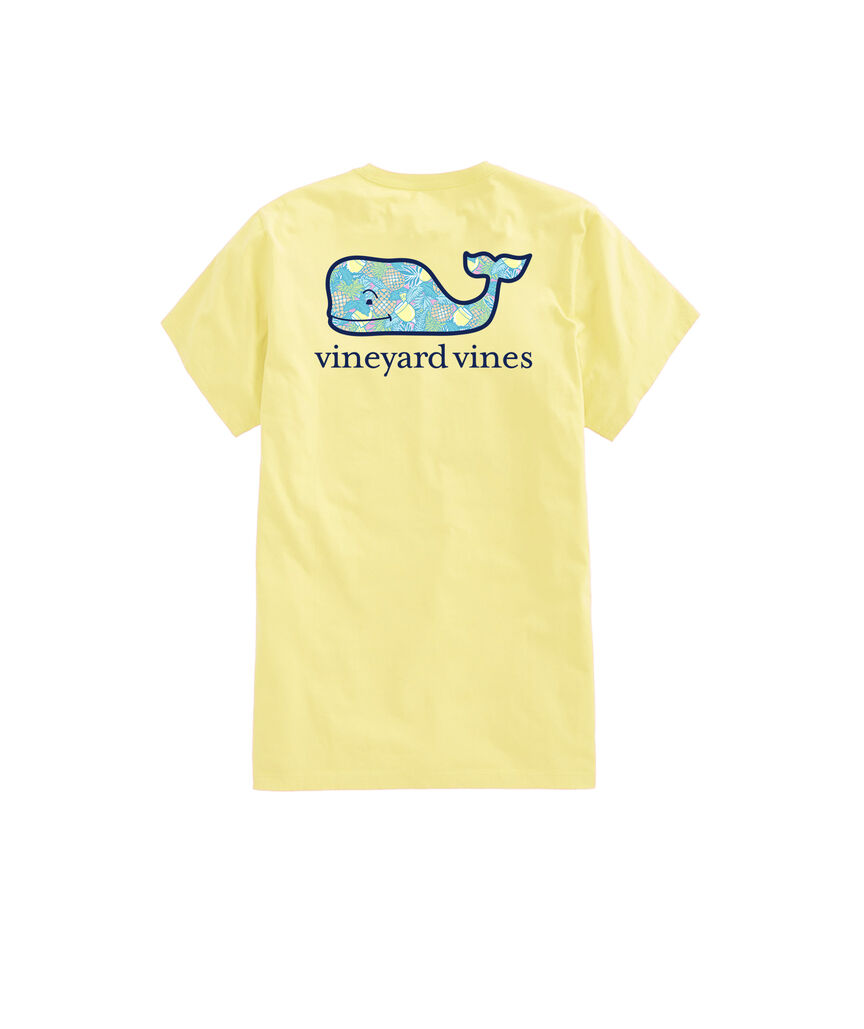 OUTLET Pineapple & Drinks Whale Short-Sleeve Pocket Tee