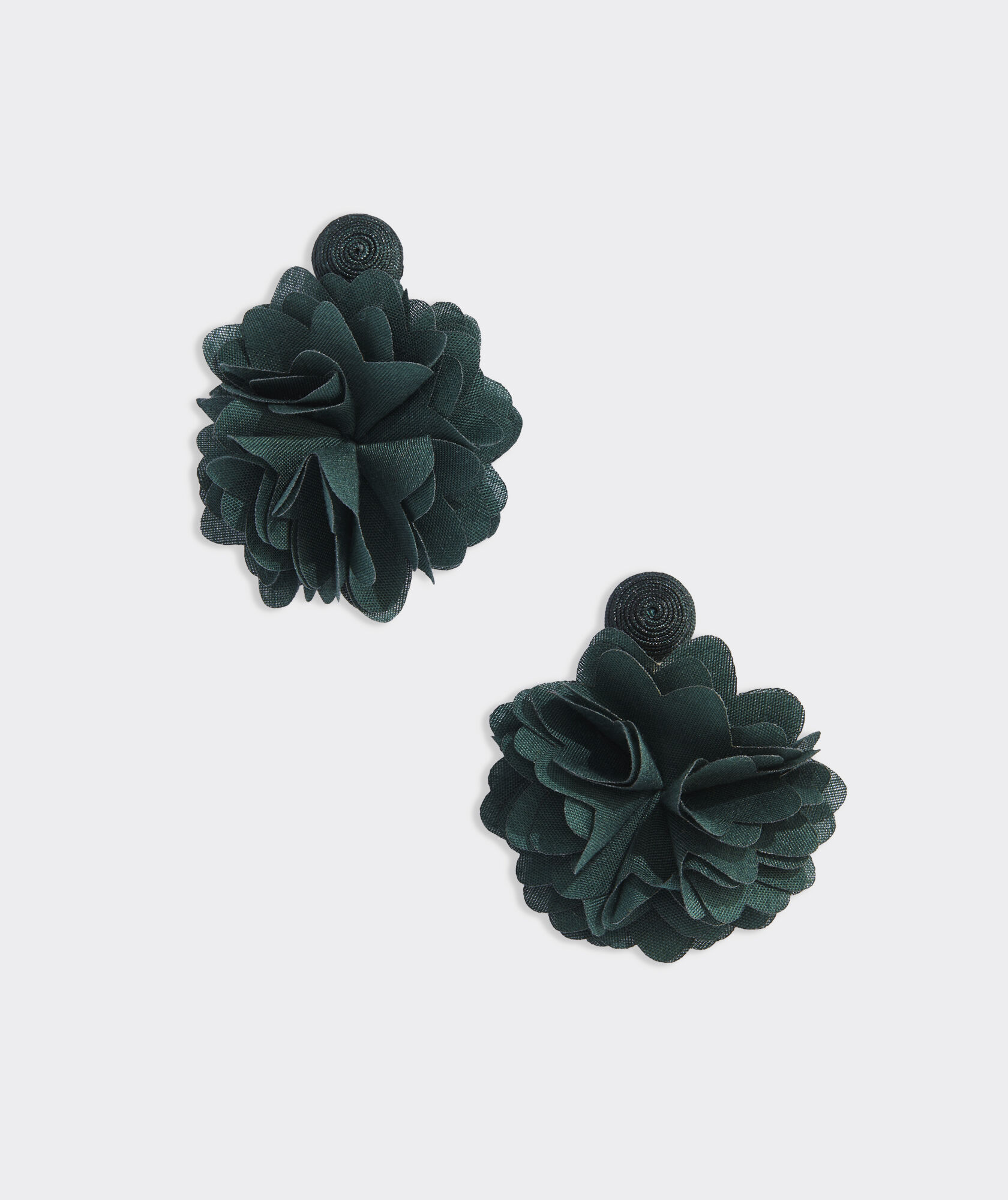 Fabric Floral Earrings