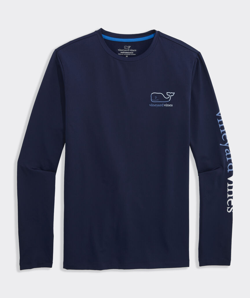 Performance Burgee Whale Long-Sleeve Harbor Tee