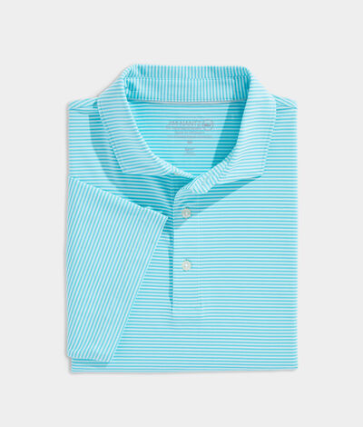 Vineyard Vines Palmero Polo Shirt (Monterey Blue/Sea) (Size: Large)