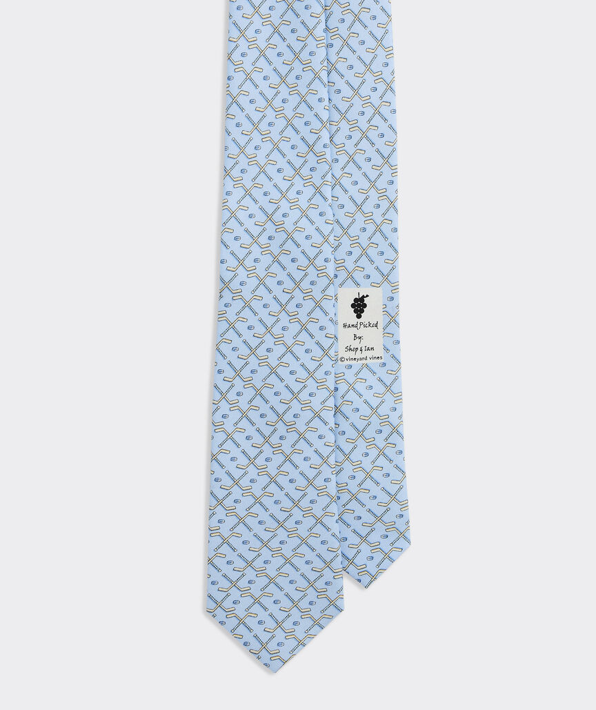 Boys' Hockey Sticks Silk Tie