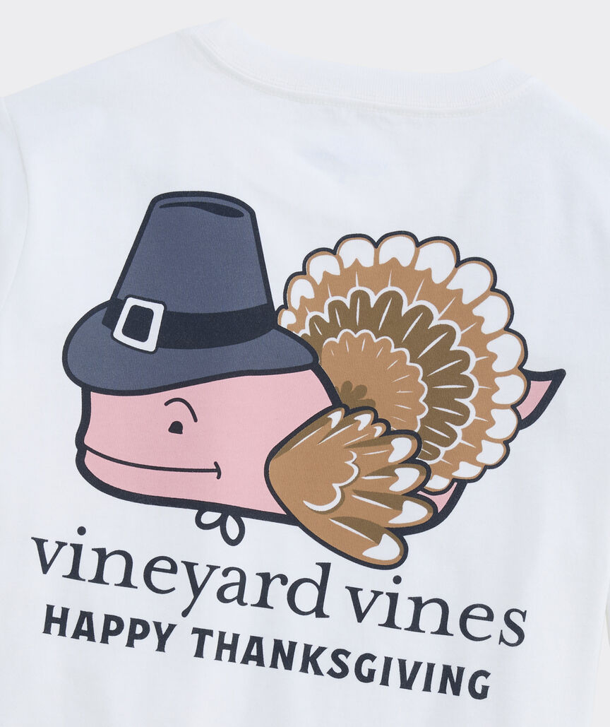 Boys' Turkey Whale Long-Sleeve Pocket Tee