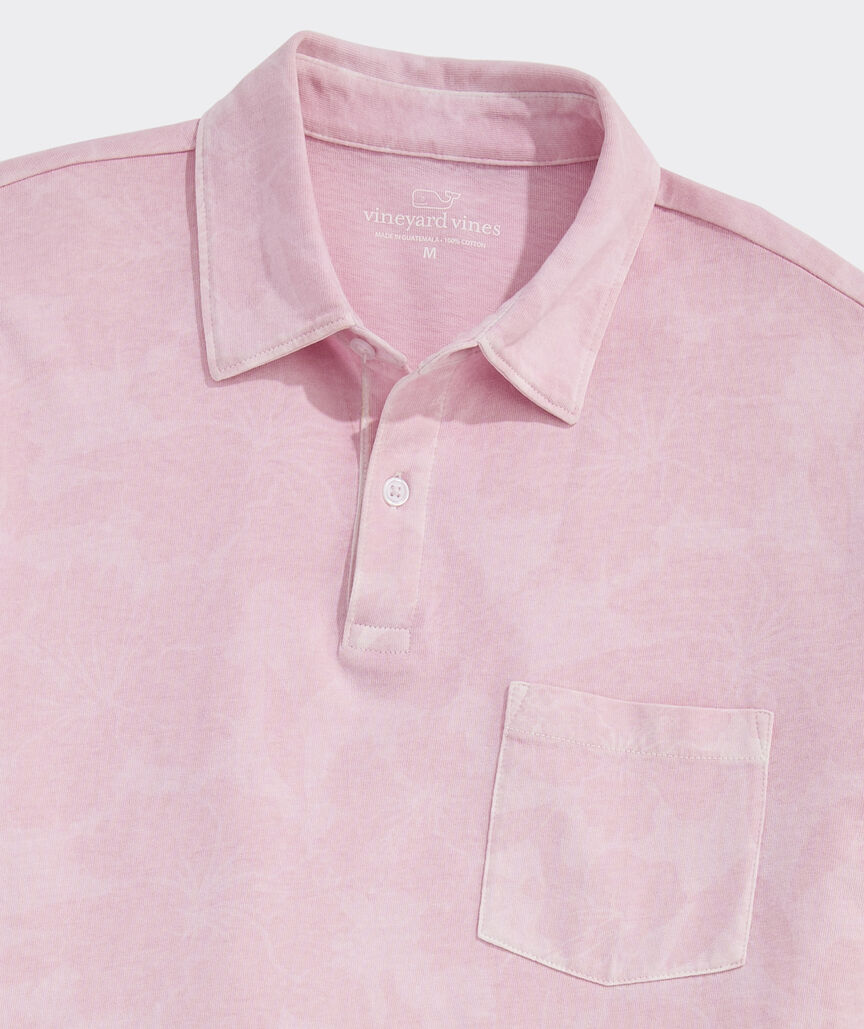 Surf Hibiscus Print Polo