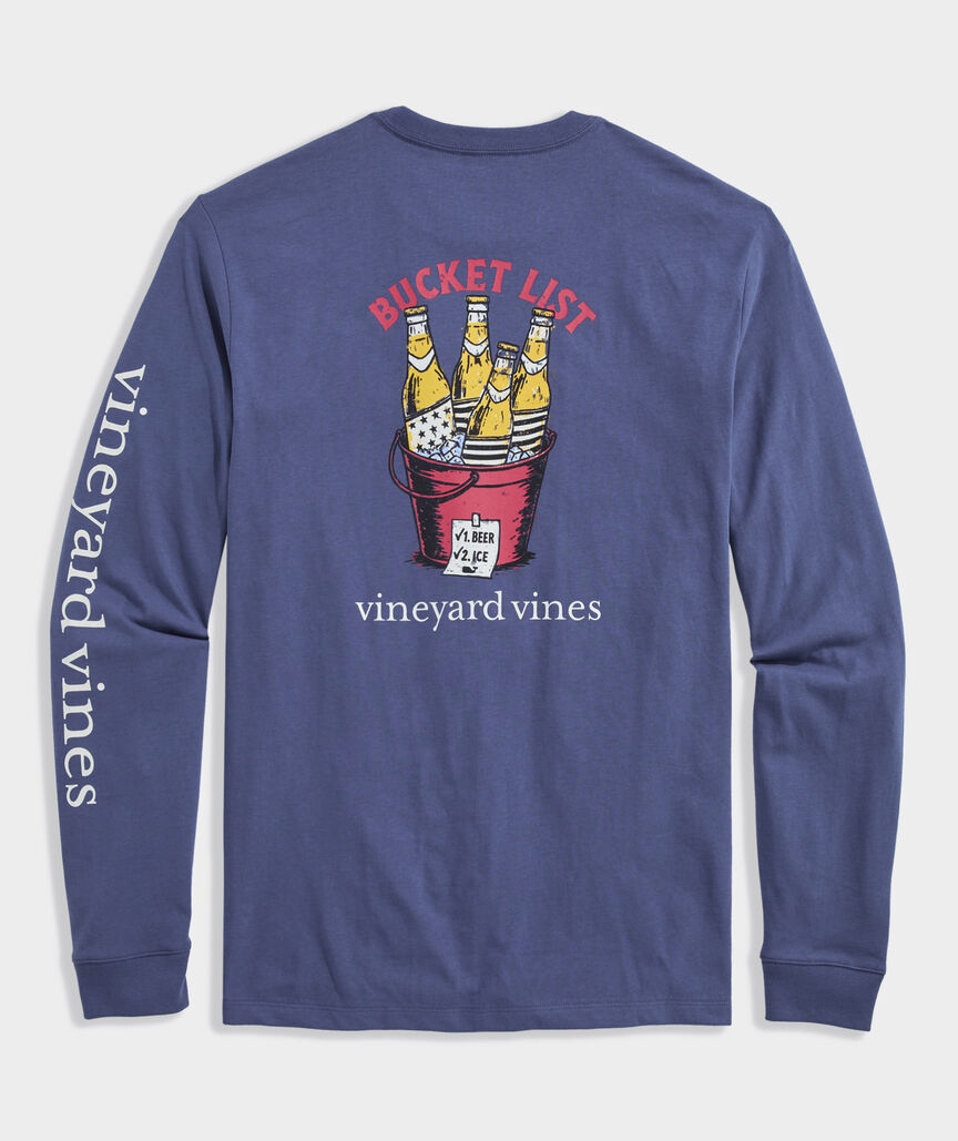 Bucket List Long-Sleeve Pocket Tee