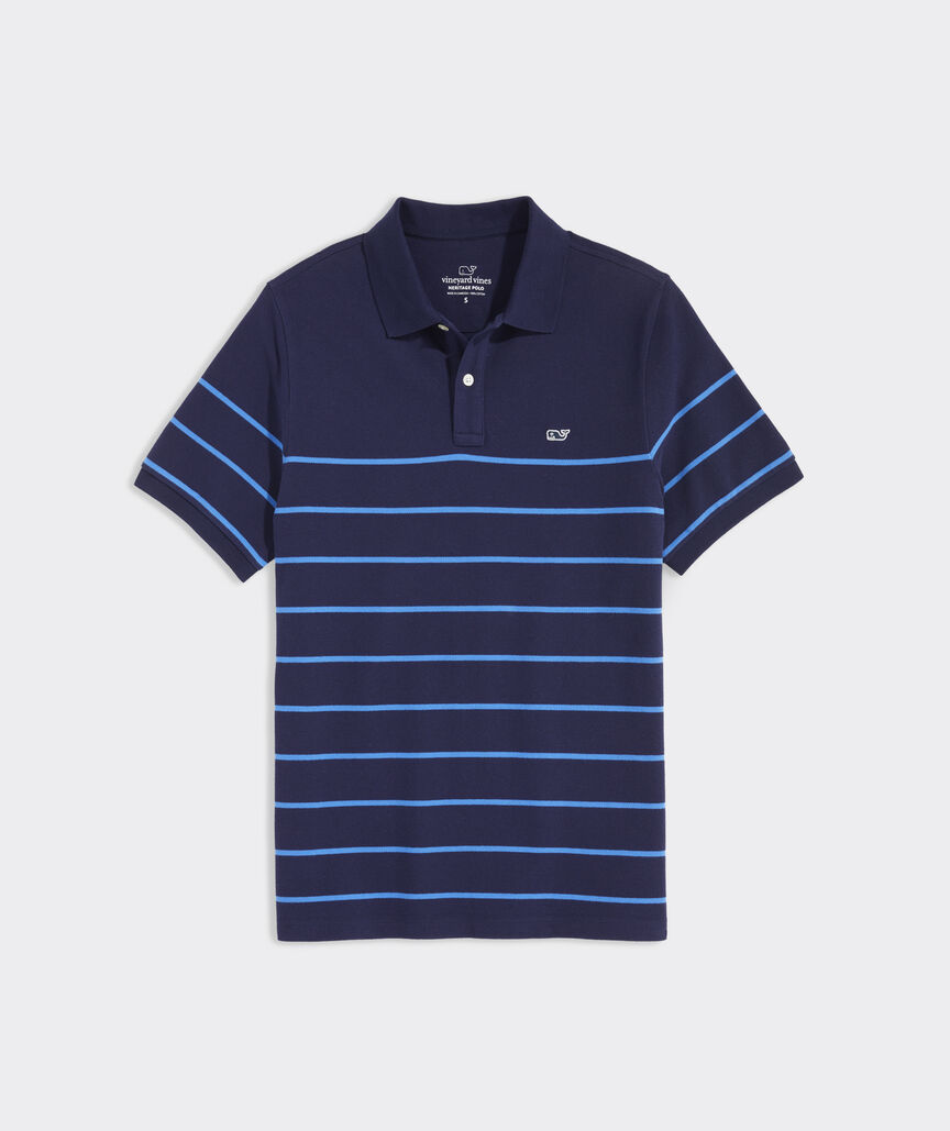 Breton Stripe Heritage Pique Polo