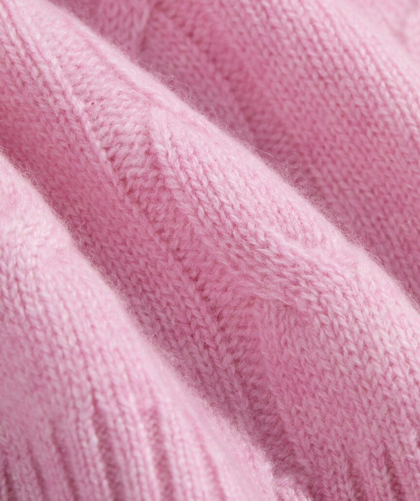 Cashmere Cable Crewneck Sweater