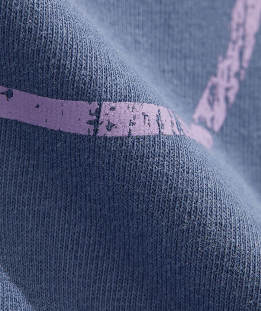 Girls' Garment-Dyed Vintage Whale Long-Sleeve Pocket Tee