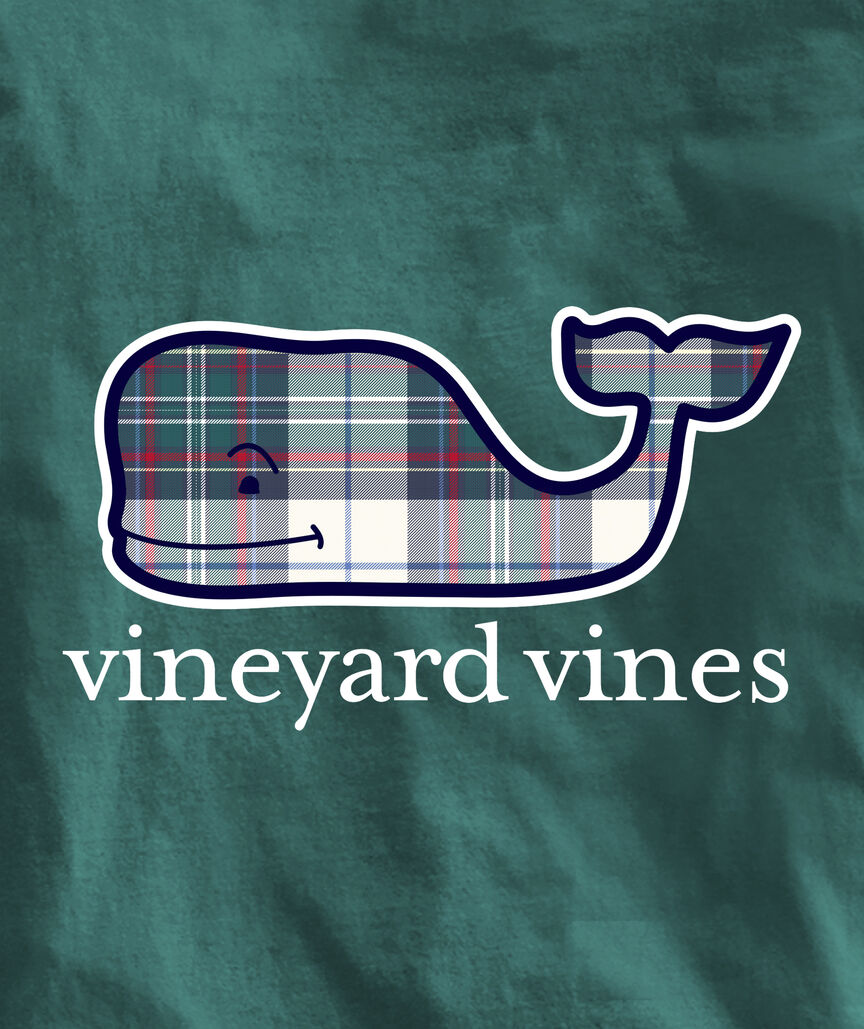 OUTLET Plaid Whale Long-Sleeve Pocket Tee