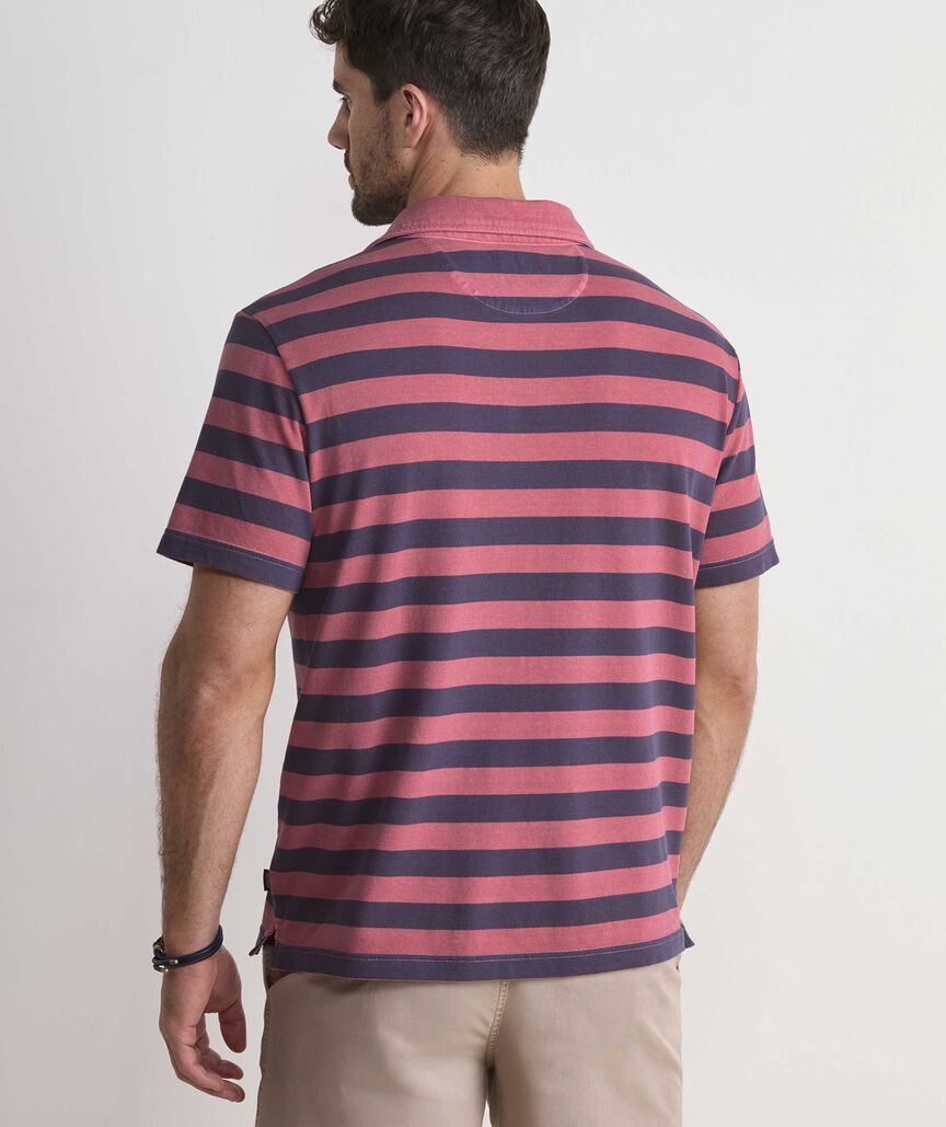 Lived-In Stripe Pique Polo