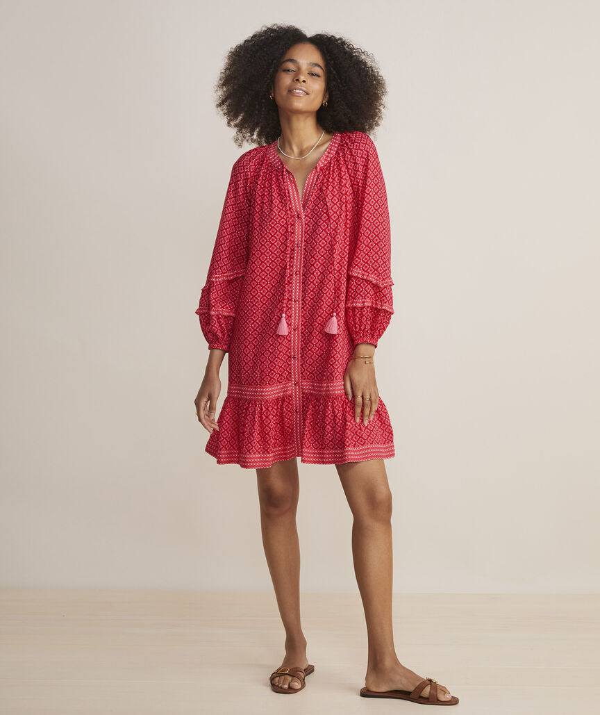 Ruffle Tunic in Mushroom