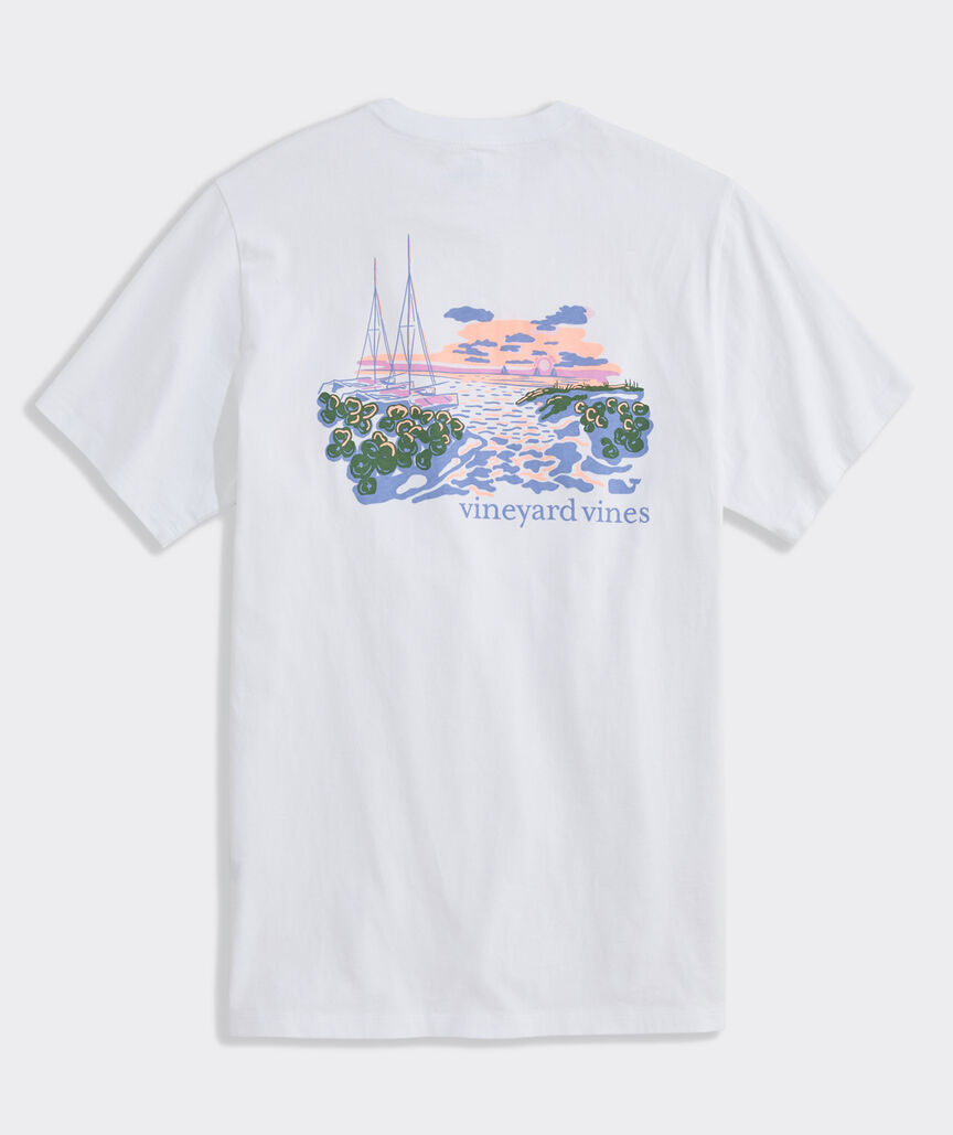 Palm Beach Scenic Short-Sleeve Pocket Tee