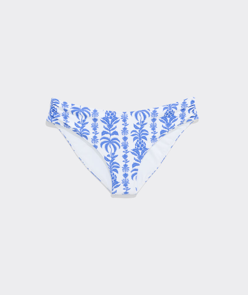 Ruched Low-Rise Bikini Bottom