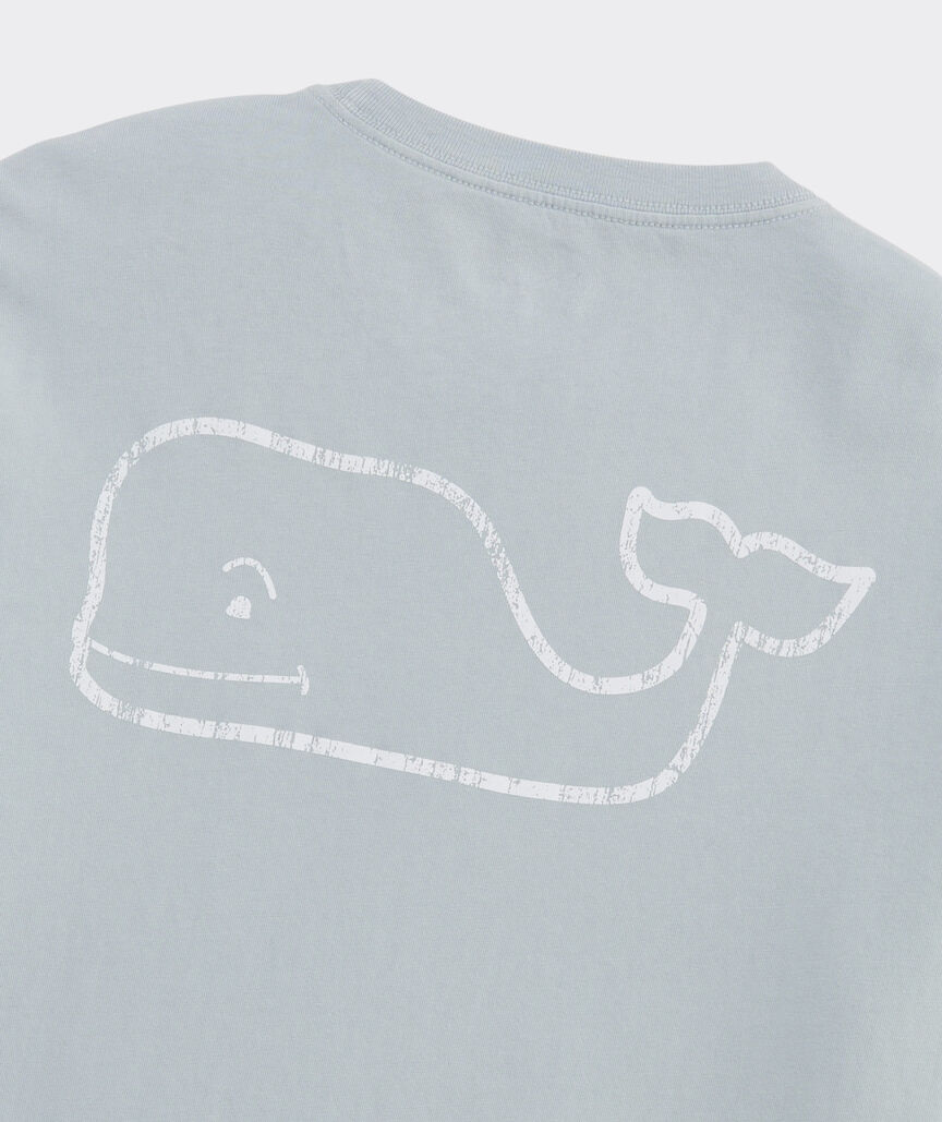 Drift-Dye Vintage Whale Long-Sleeve Pocket Tee