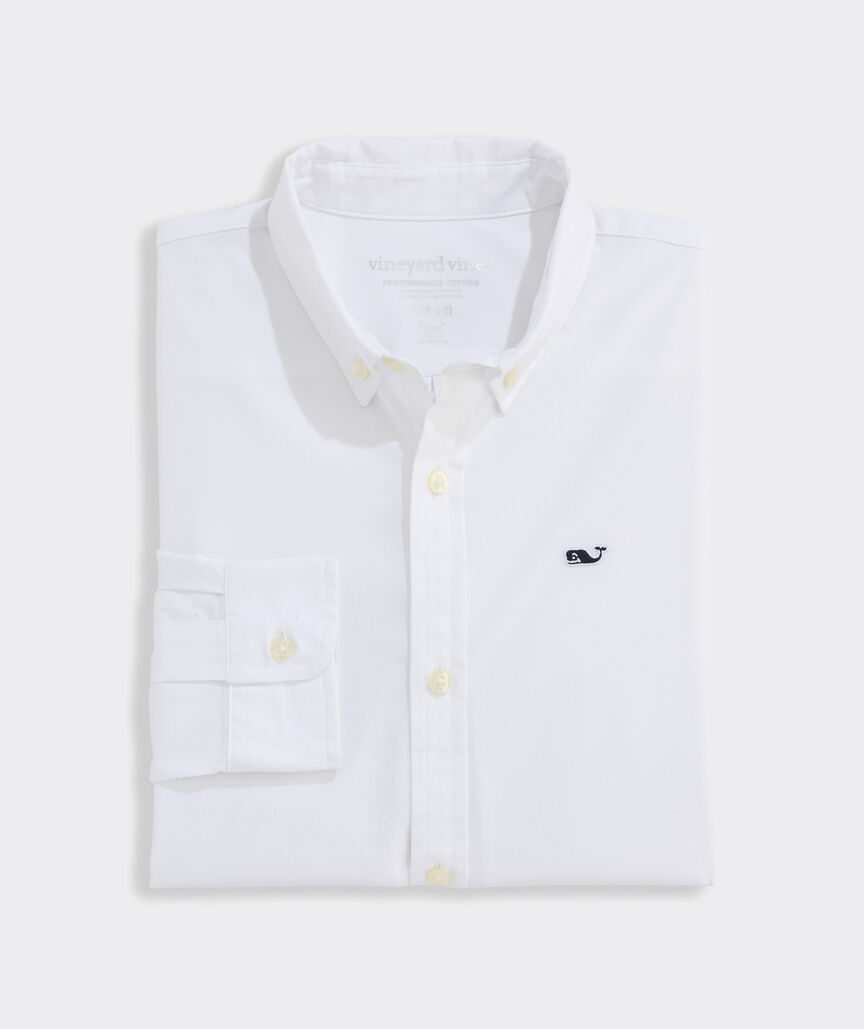 Boys' Performance Cotton Breakwater Solid Shirt