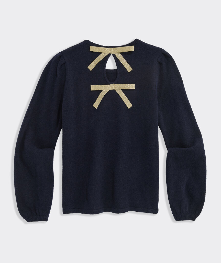 Girls' Bow-Back Sweater