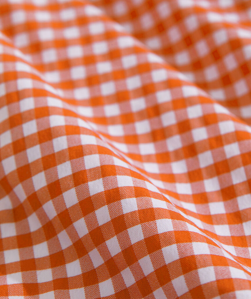 Clemson University On-The-Go brrrº Gingham Shirt