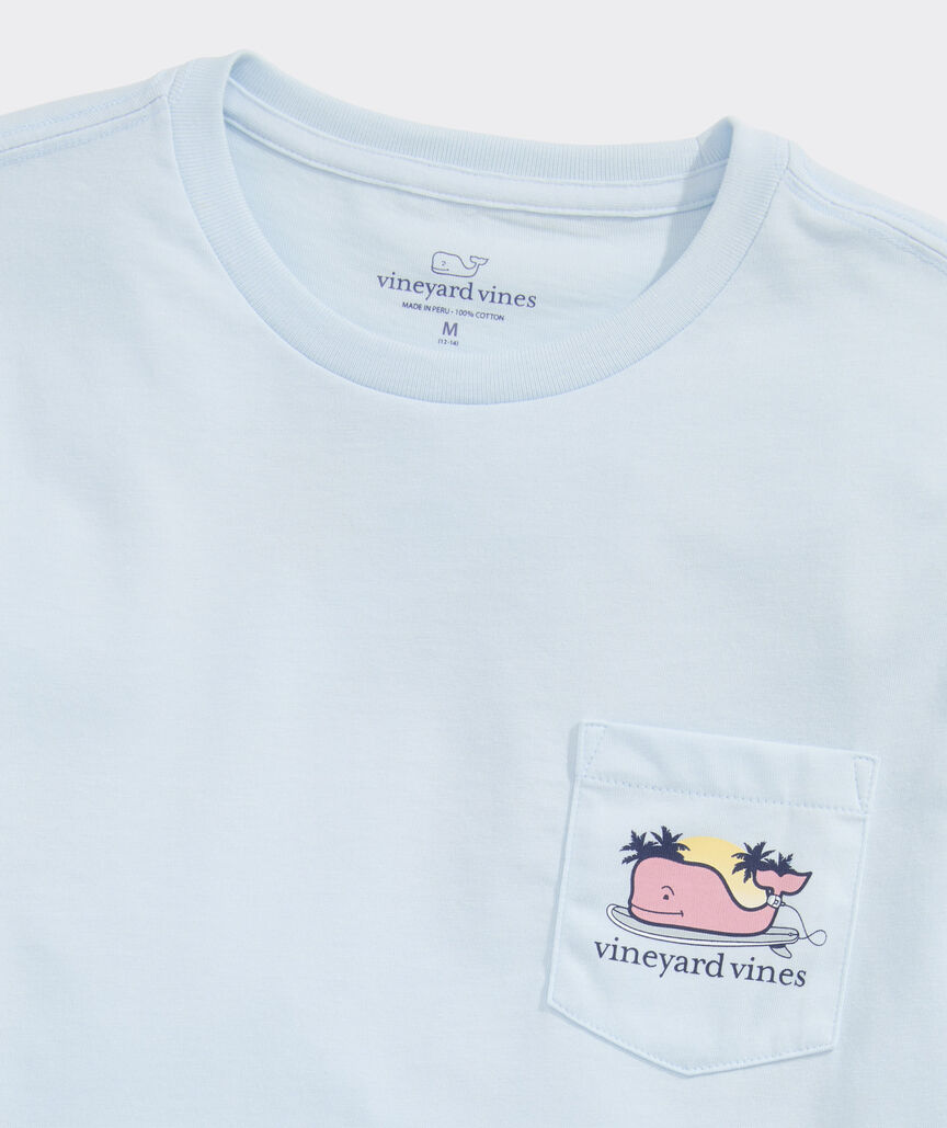 Boys' Surf Whale Short-Sleeve Pocket Tee