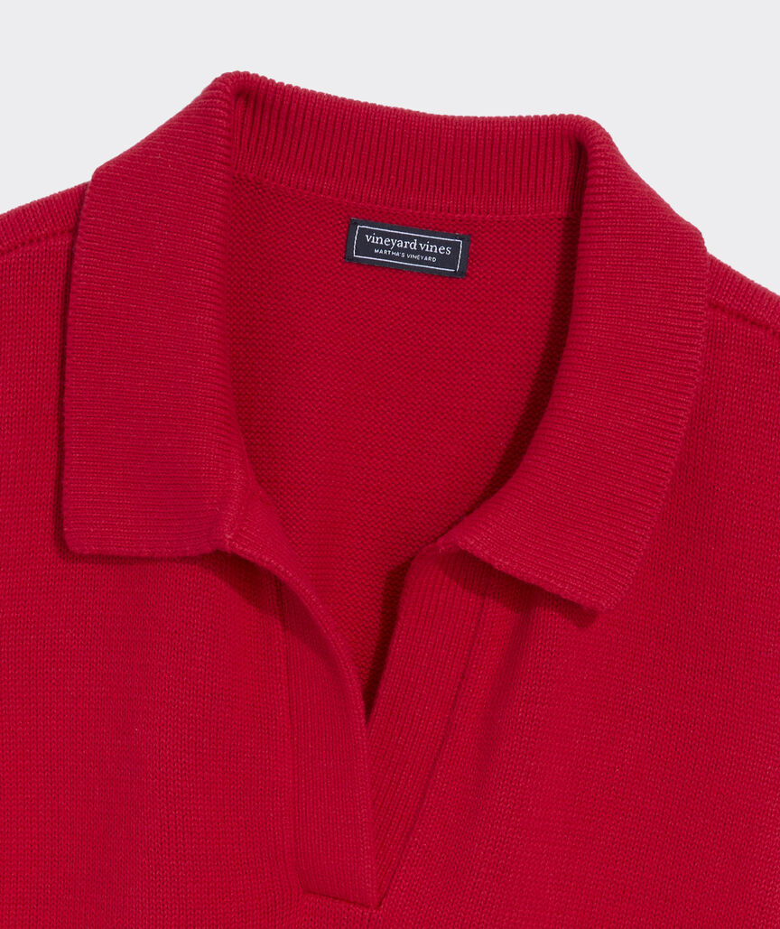 Katie Cotton Polo Sweater Tank
