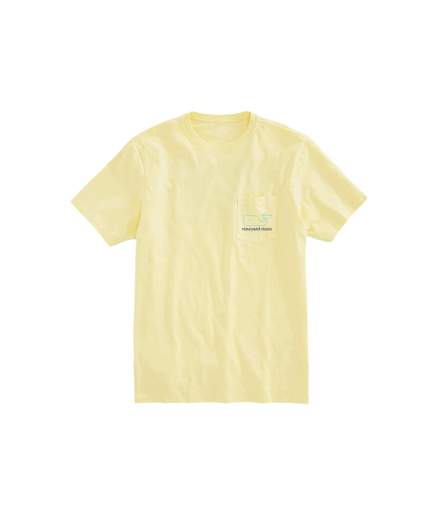 OUTLET 2-Tone Vintage Whale Short-Sleeve Pocket Tee