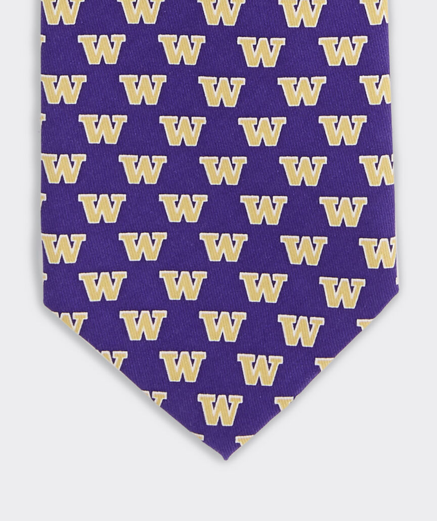 University of Washington Silk Tie