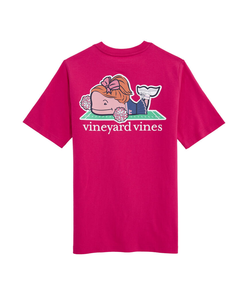 OUTLET Girls' Glitter Team Spirit Whale Short-Sleeve Pocket Tee