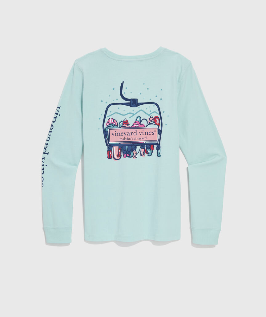 Ski Lift Logo Box Long-Sleeve Tee