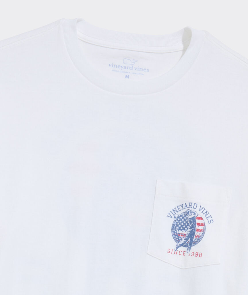 USA Golfer Long-Sleeve Pocket Tee
