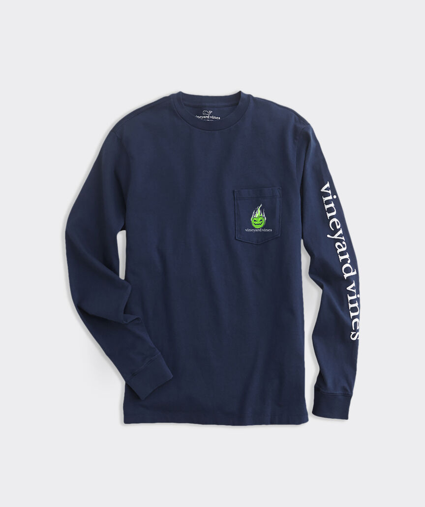 Headless Horseman Whale Long-Sleeve Pocket Tee