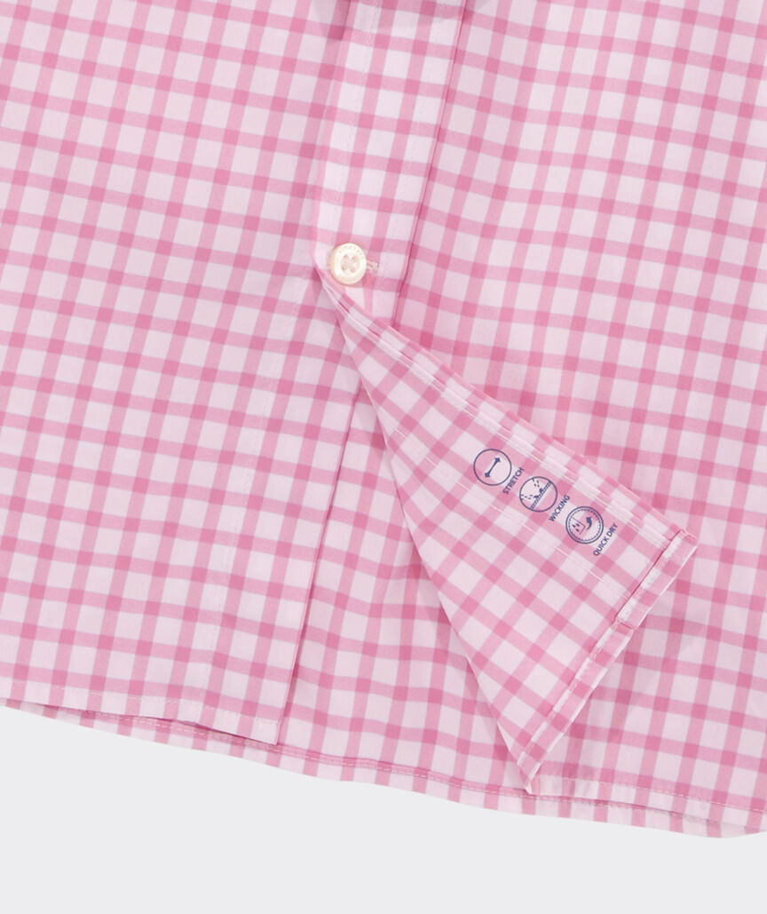 Performance Lemon Shark Gingham Featherweight Shirt