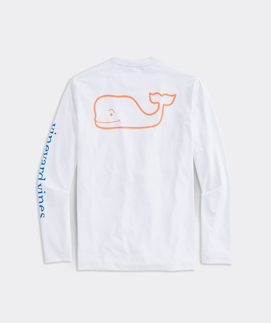 Whale Logo Long-Sleeve Harbor Performance Tee