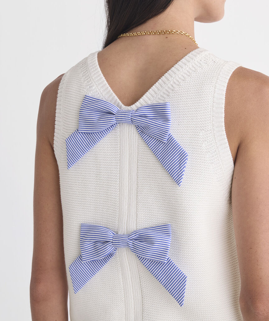 Katie Cotton Bow Sweater Tank