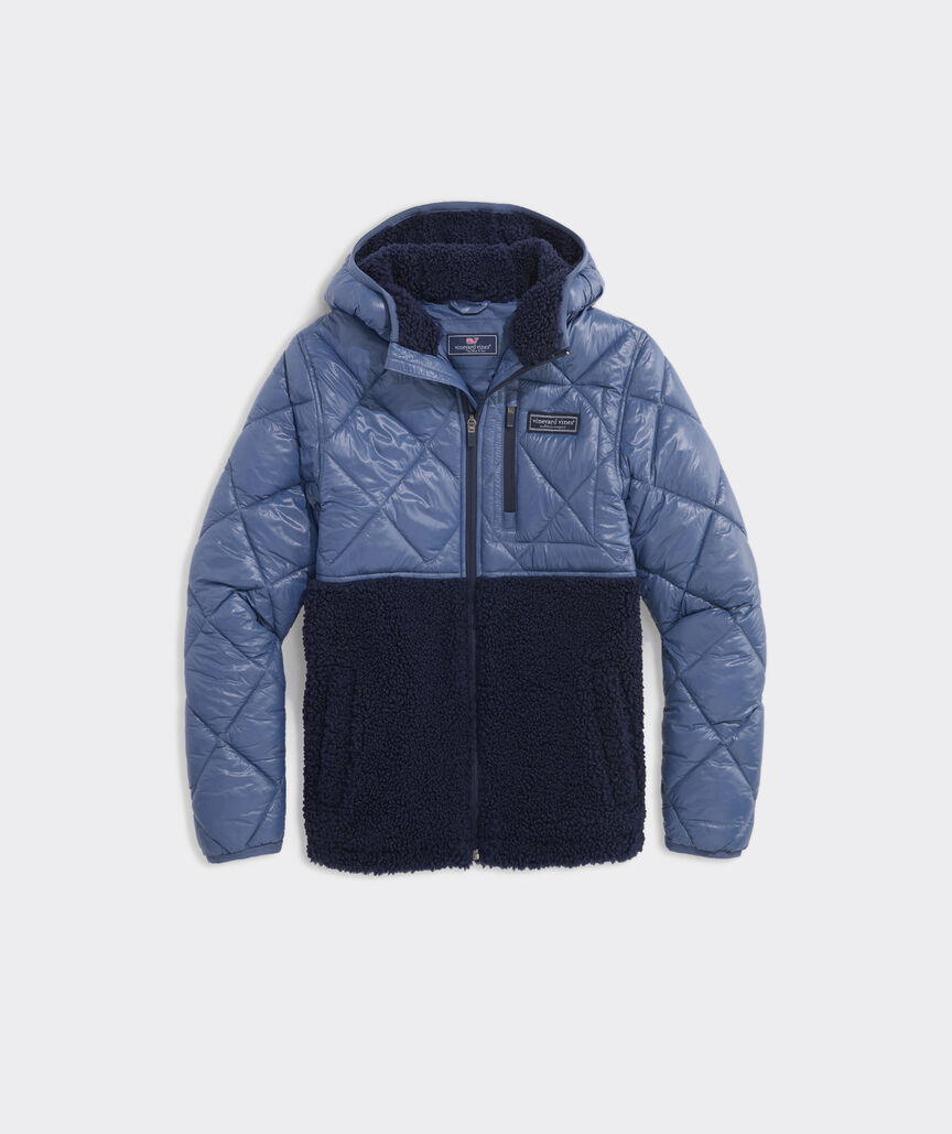 Boys' Quilted Heritage High-Pile Fleece Parka