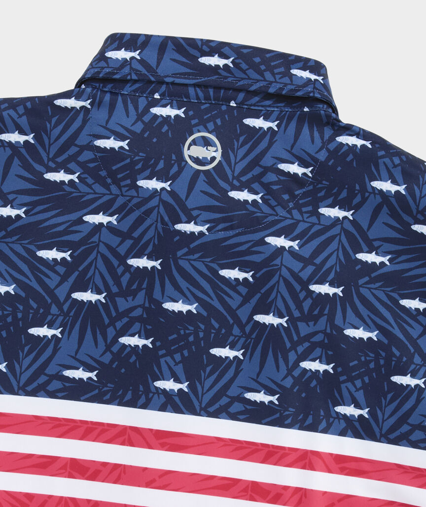 Performance USA Fish & Palms Sankaty Polo
