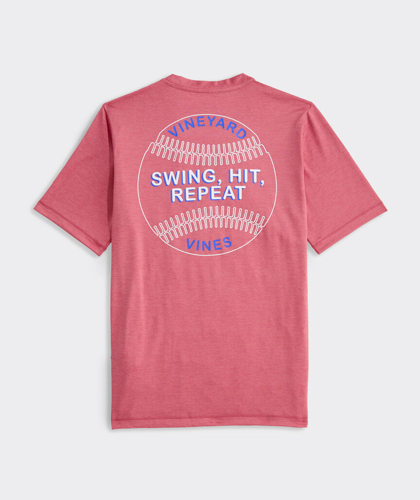 Boys' Swing Hit Repeat Short-Sleeve Harbor Sun Performance Tee