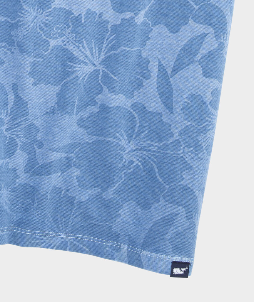 Surf Hibiscus Print Polo