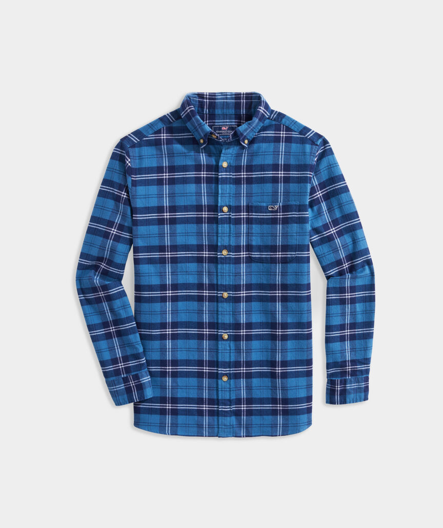 Stretch Flannel Plaid Shirt