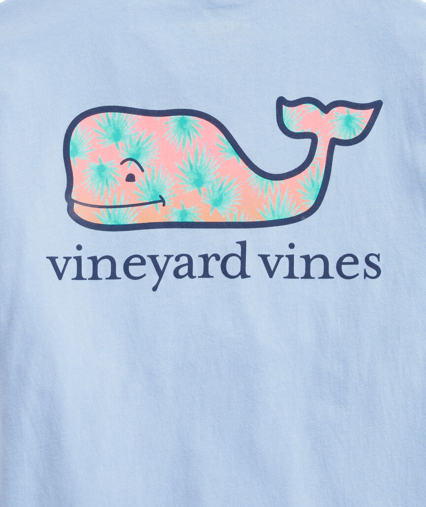 Palm Fan Whale Short-Sleeve Pocket Tee