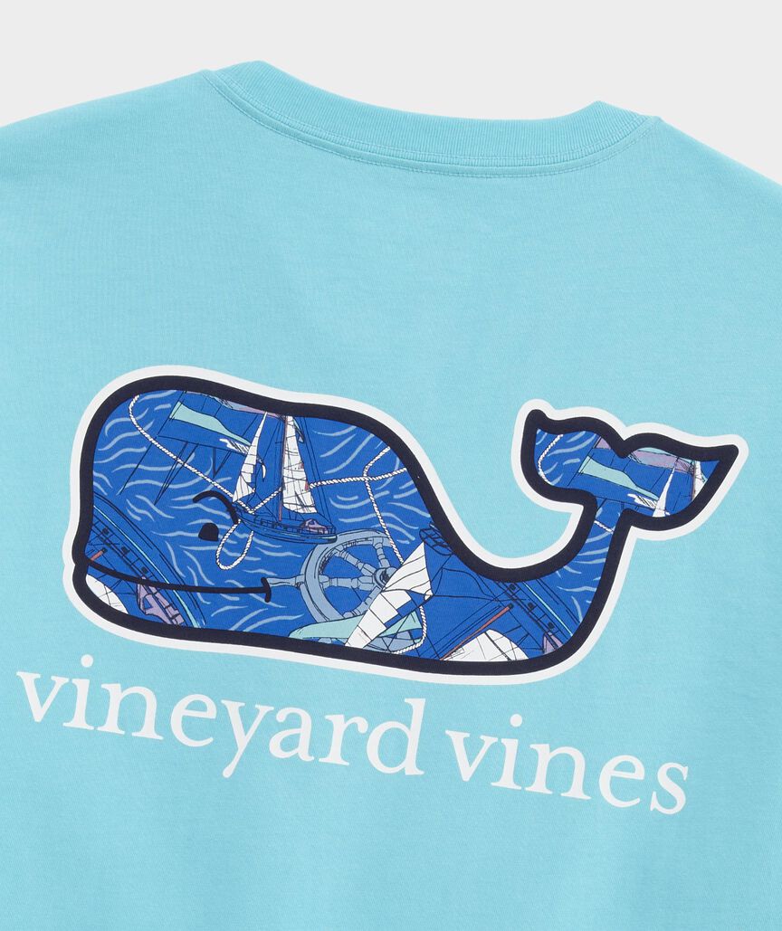 Sailing Whale Short-Sleeve Pocket Tee