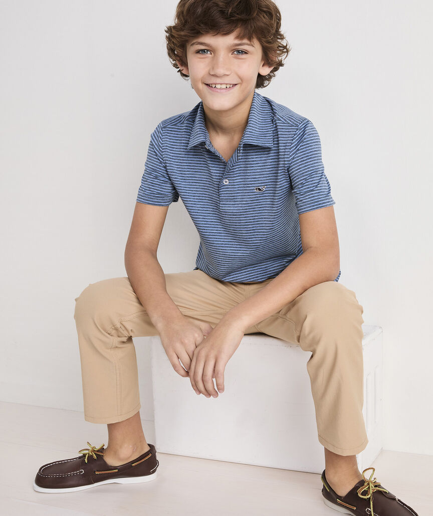 Boys' Performance Bradley Stripe Sankaty Polo