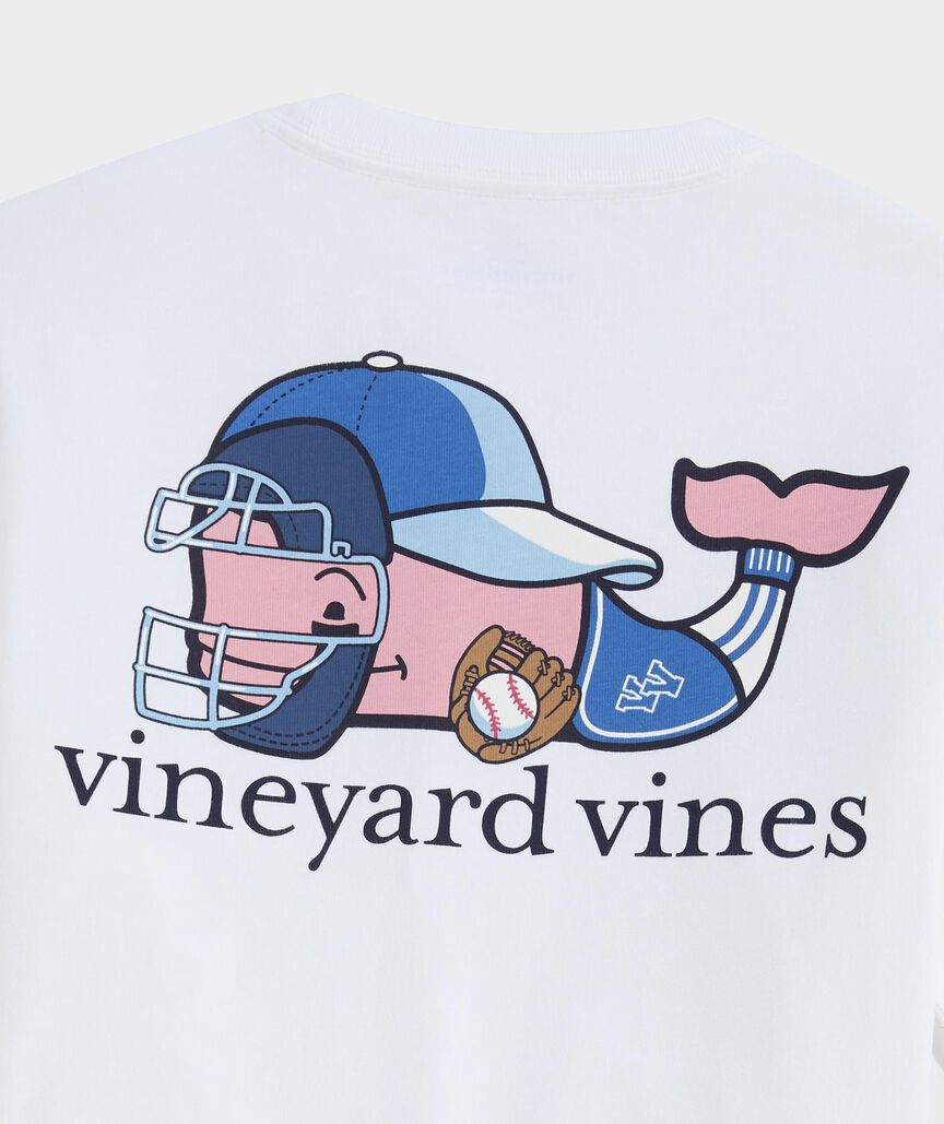 Boys' Baseball Catcher Whale Short-Sleeve Pocket Tee