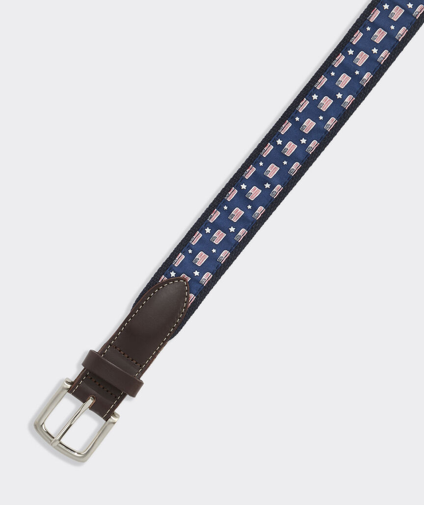 Flags & Stars Canvas Club Belt