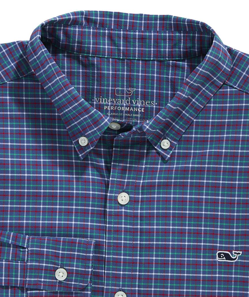 OUTLET Performance Twill Plaid Shirt