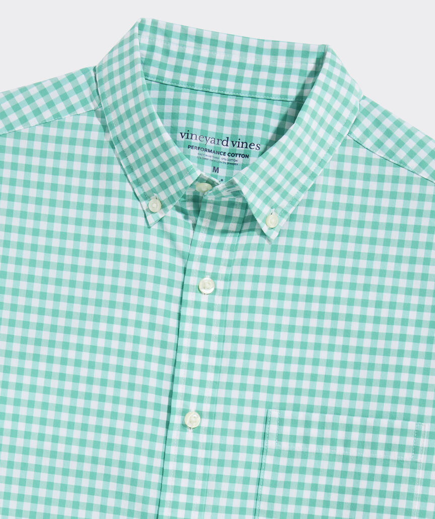 Performance Cotton Skysail Gingham Shirt
