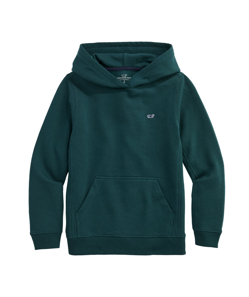 OUTLET Kids' Whale Embroidered Brushed Terry Hoodie