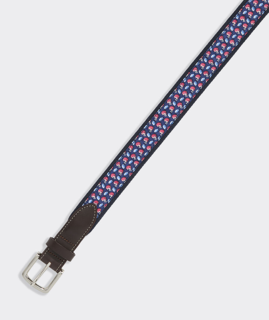 Football & Helmet Canvas Club Belt