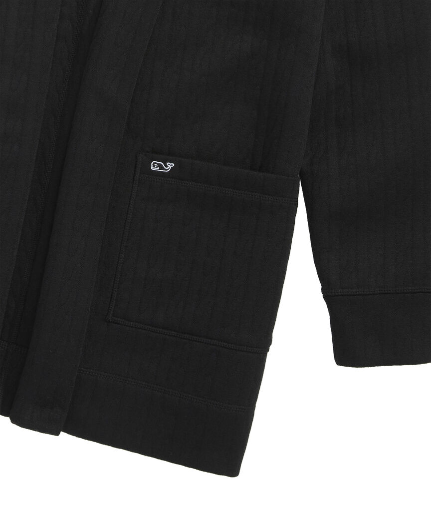 OUTLET Women's Cable Knit Open Cardigan