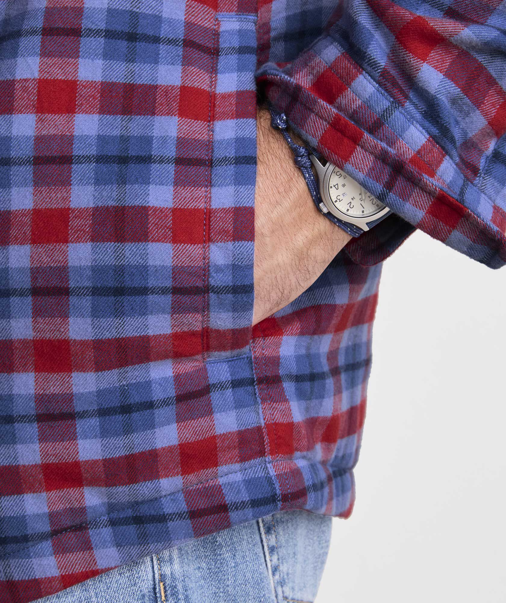 Snowy Pines Flannel Shirt Jacket