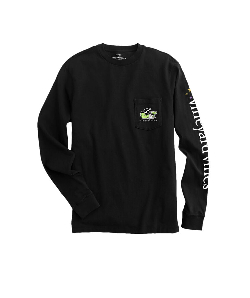 OUTLET Women's Frankenstein Whale Long-Sleeve Pocket Tee